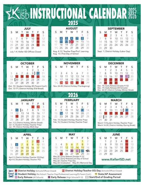 Keller ISD Schools Calendar 25-26 [PDF] - EduCounty