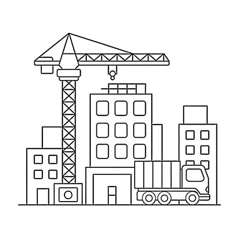 Easy Construction coloring page - Download, Print or Color Online for Free
