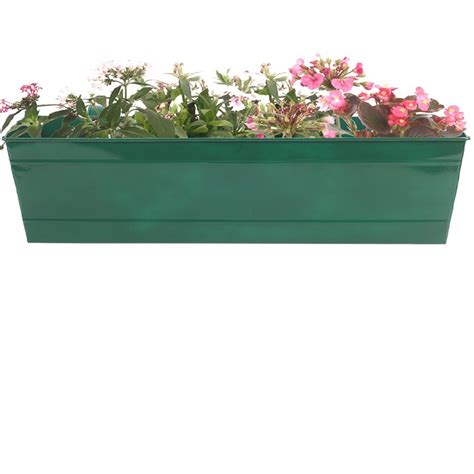 TrustBasket Rectangular Railing Planter - Green (23 Inch) Heavy Duty ...