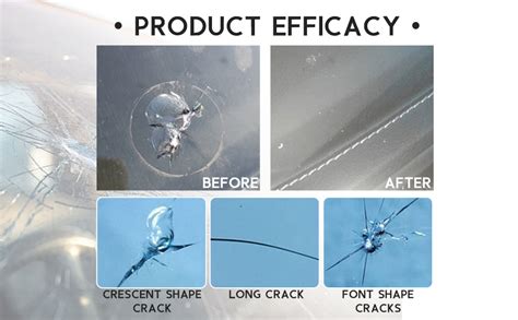 CHRUTRA New Car Windshield Crack Repair Kit, Glass Repair Liquid for ...