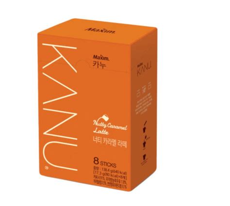 Buy Kanu Nutty Caramel Latte 8T 24T Korean Instant Coffee Online at ...