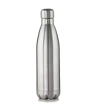 Stainless Steel Double Wall Vacuum Flask Cola Flask Hot & Cold Water ...