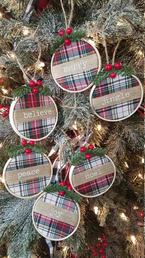 Red Plaid Tree Ornaments at Hilda Woolsey blog