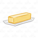 A Clipart Image Of A Stick Of Butter On A Plate. - Free Clipart ...