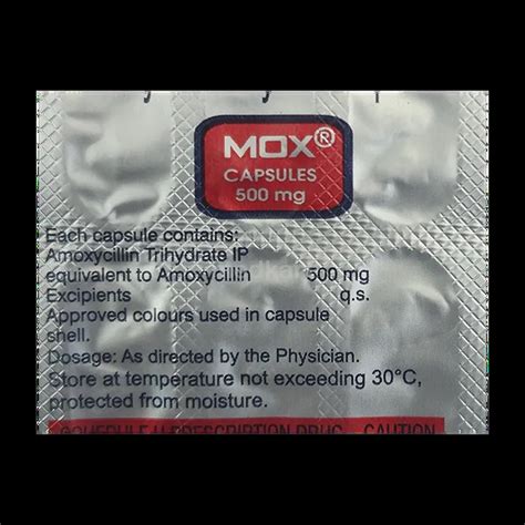 MOX 500MG CAPSULE 15'S: Uses, Price, Side Effect, Composition & Generic ...