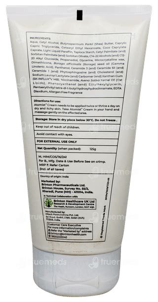 Atomist Cream 125 Gm - Uses, Side Effects, Dosage, Price | Truemeds