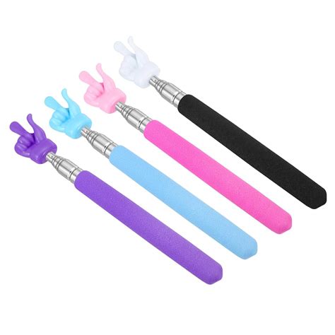 PATIKIL Telescopic Teachers Pointer Stick, 4 Pcs Classroom WhiteBoard ...