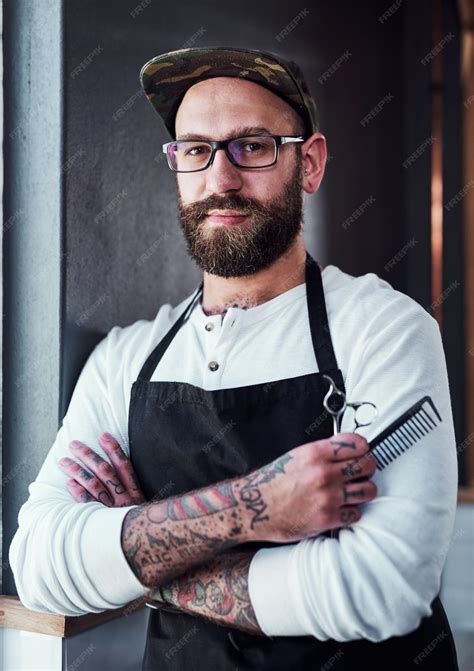 Premium Photo | Barber tools and portrait of man for hair grooming ...