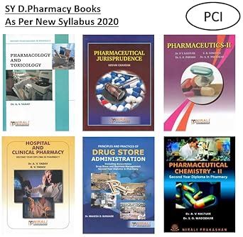 Buy D.Pharmacy 2nd Year 6 Books Set As Per New PCI Syllabus ...