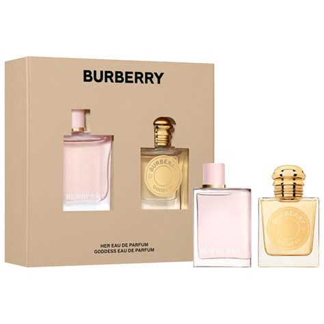 Burberry Mini Her & Goddess Perfume Duo Set In White | ModeSens