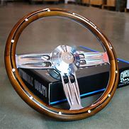 Image result for 14 Inch Wood Steering Wheel
