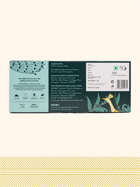 Dhak Blend - Coffee Capsules | Recyclable Aluminium Coffee Pods