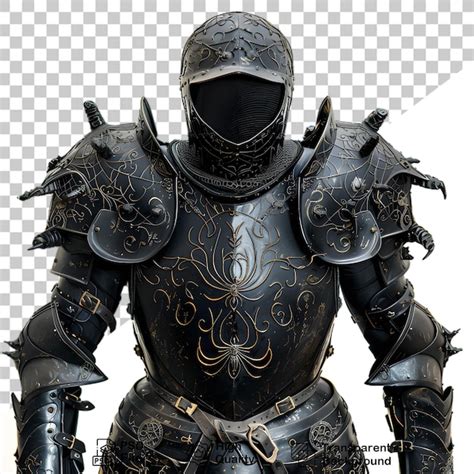 Medieval Armor Design on Transparent Background | Premium AI-generated PSD