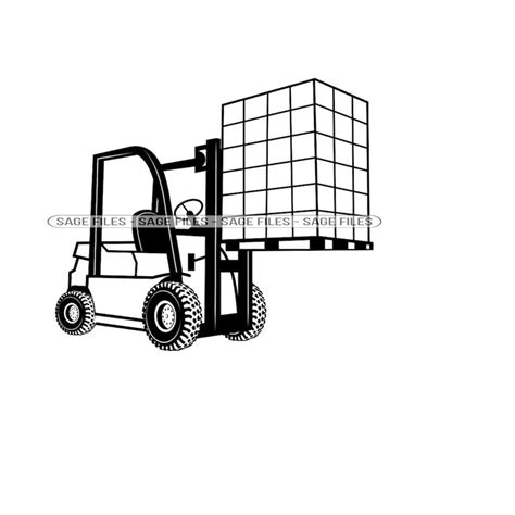 Forklift 6 SVG, Forklift SVG, Warehouse Svg, Forklift Clipar - Inspire ...