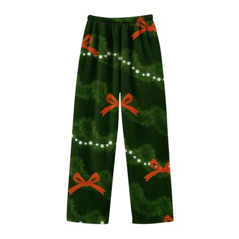 Boys' Pajama Pants Christmas Plaid Snowflake Print Flannel Warm Pj ...