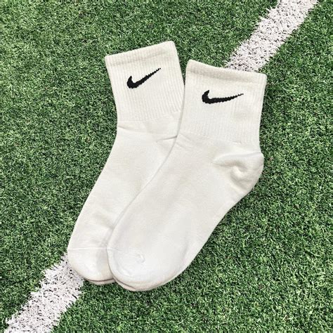 White Nike ankle socks #socks #white socks #nike... - Depop
