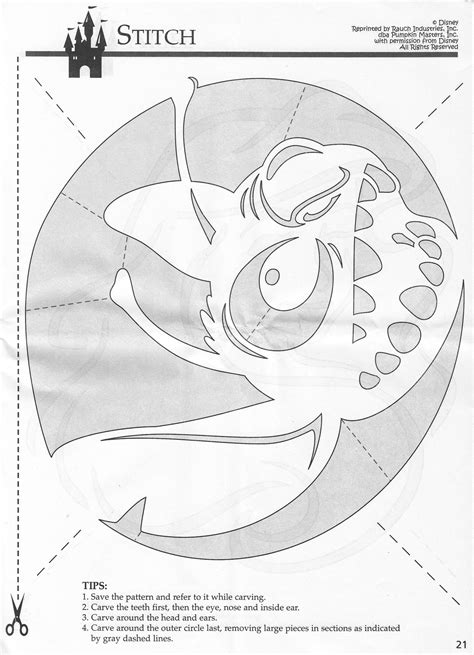 Angel Stitch Pumpkin Stencil Printable - Printable Free Templates