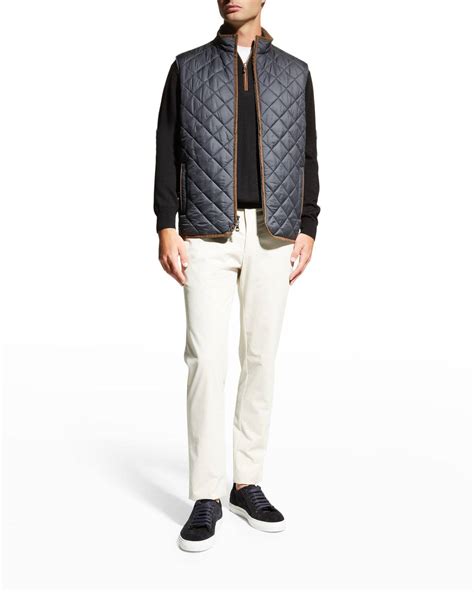 Popular Designer Quilted For Peter Millar Vests | Editorialist