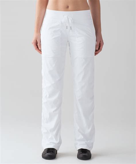 Lululemon Dance Studio Pant III (Regular) *Lined 32" - White - lulu ...