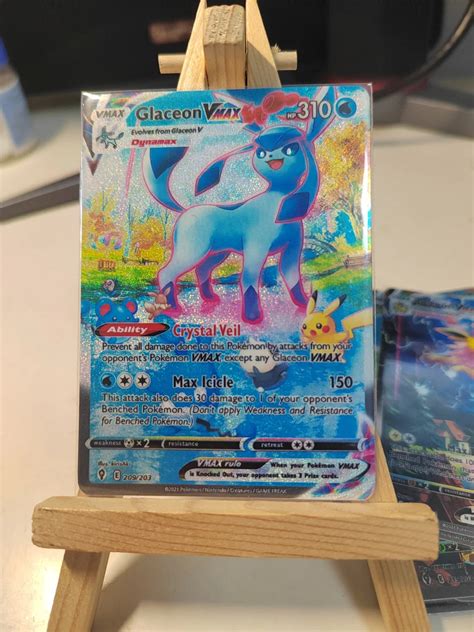 Secret Rare Pokemon Cards | Glaceon Vmax Pokemon Card | Alternate Art Secret Rare - Game ...