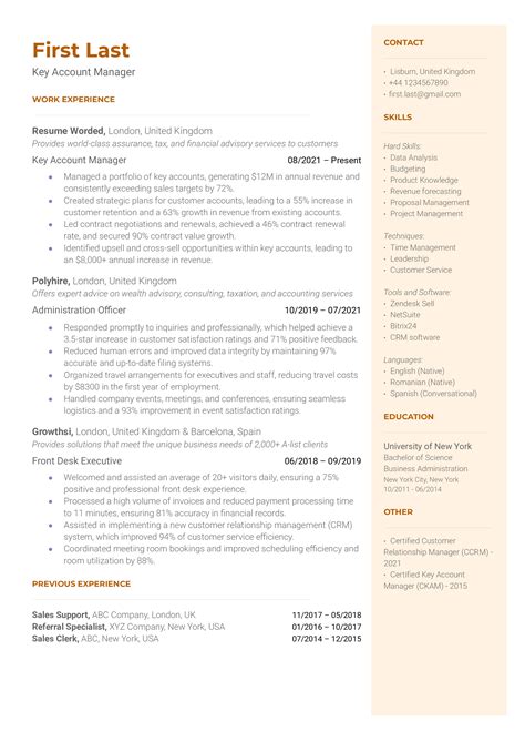 17 Account Manager Resume Examples for 2023 | Resume Worded