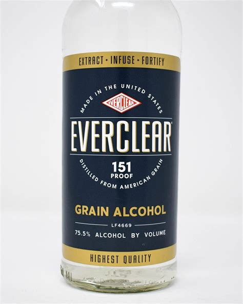 Everclear, 151 Proof, Grain Alcohol, 750ml - Princeville Wine Market