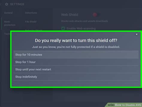 Image result for Disable Internet Security AVG