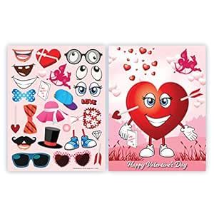 Colonel Pickles Novelties Valentines Stickers – Make A Heart Valentines ...