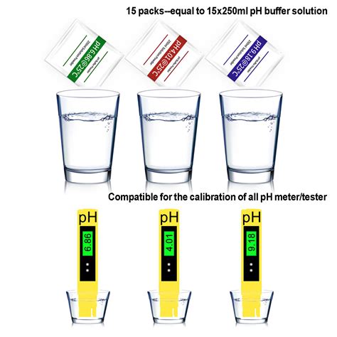 15-Pack pH Meter Buffer Solution Powder – HoneForest