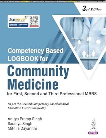 Buy COMPETENCY BASED LOGBOOK FOR COMMUNITY MEDICINE FOR FIRST, SECOND ...