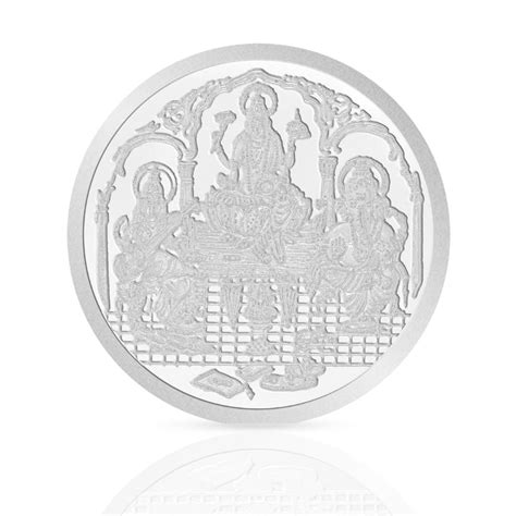 WHP 999 Pure Silver Trimurthi (Laxmi, Saraswathi & Ganesh) Coin 20 gm ...