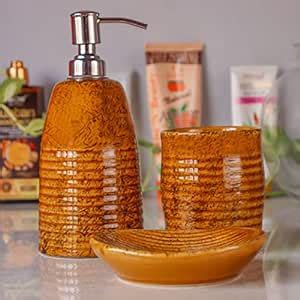 Kaolinite Ceramic Bathroom Accessories Set for Utility and Bathroom ...