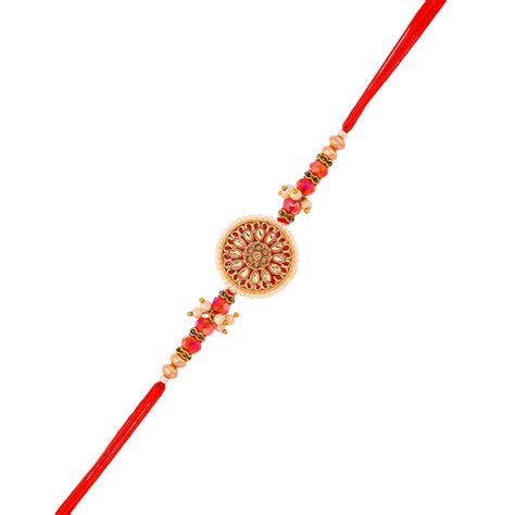 Bejewelled And Beaded Men's Thread Rakhi For Brother | Voylla Rakhi ...