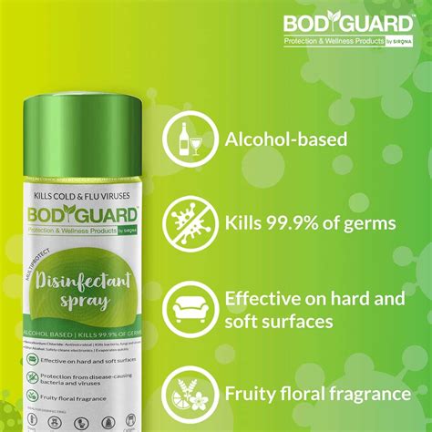Buy BODYGUARD MULTIPURPOSE ALCOHOL BASED DISINFECTANT SPRAY-400 ML ...