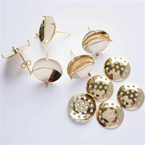 15mm/14KGPシャワー台付きゴールドピアス/1ペア KA-142 | COCONEL