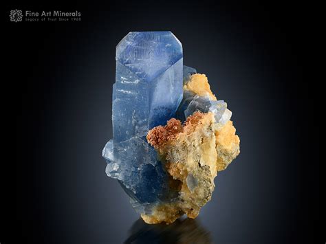 Celestine with Calcite - Fine Art Minerals