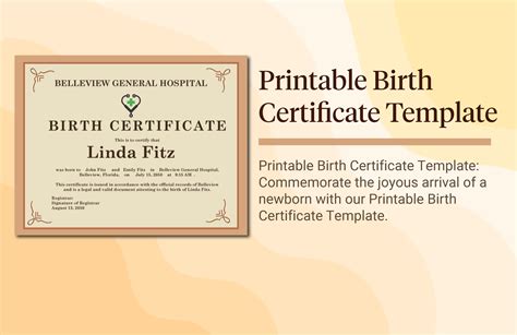What Does A Birth Certificate Look Like World Of Printable And Chart ...