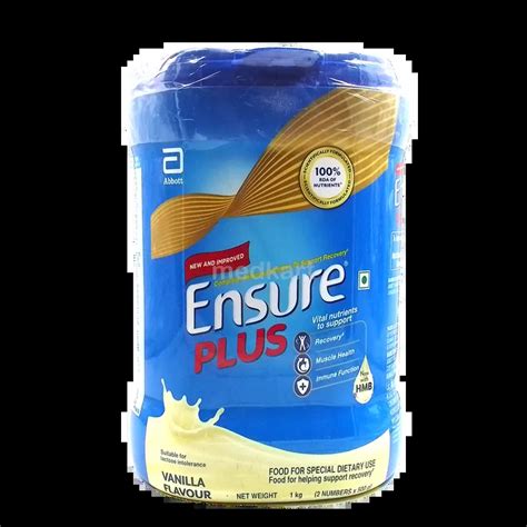 ENSURE PLUS VANILLA POWDER 1KG Price, Uses, Side Effects & Substitutes ...