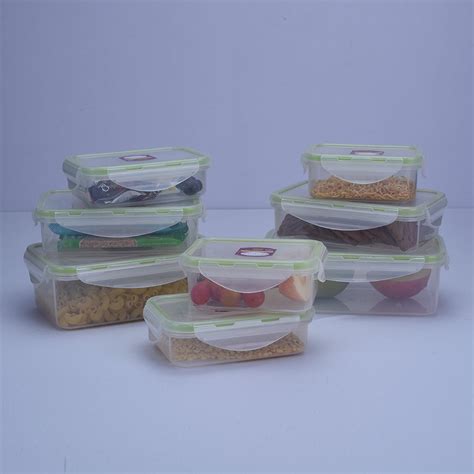 8 pc Container Food Fresh Set - Rect
