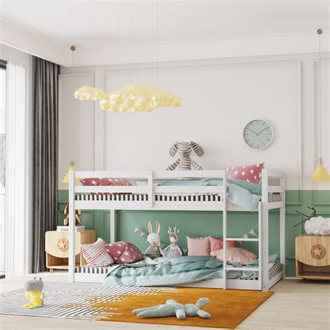 Twin floor bunk bed online