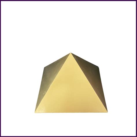 9inch MDF Wood Pyramid Head Cap for Meditation (Gold Painted) (Not for ...