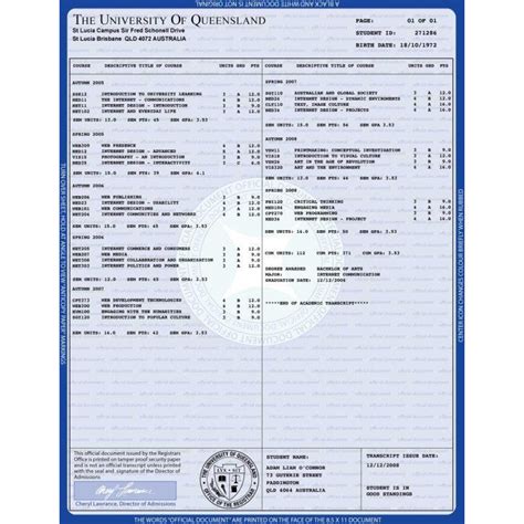 Image result for Fake College Transcripts