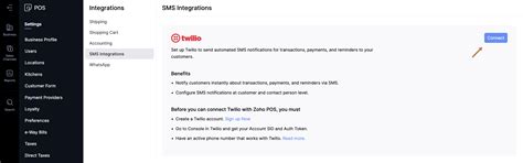 Enable SMS Notifications