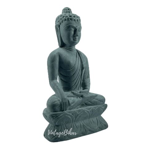 Premium Handcrafted Stone Buddha Statue for Living Room and Garden - A ...