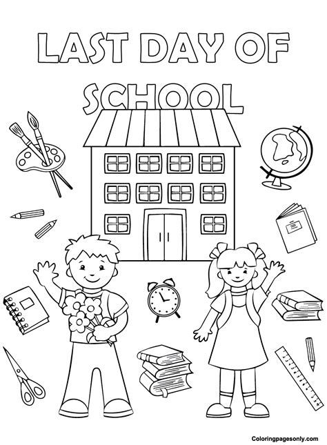 40+ Last Day of School Coloring Pages - Free Printable PDF & Online ...