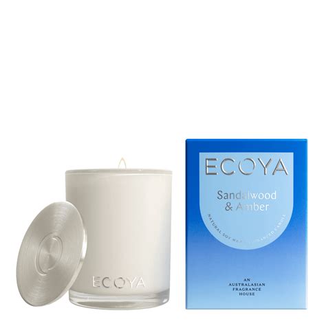 ECOYA Madison Candle 400g - Sandalwood & Amber | Oz Hair & Beauty