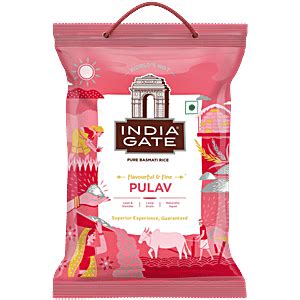 Buy India Gate Long Grain Pure Pulav Basmati Rice Online at Best Price ...