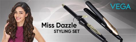 Vega Miss Dazzle Styling Set for Women, Hair Straightener with Ceramic ...