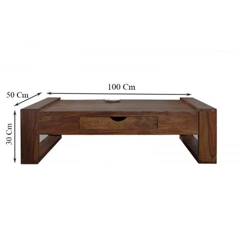 Solid Sheesham Wood Coffee Table/ Center Table - Refreshing– The Wooden ...