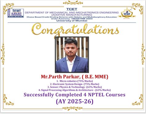 Leading College for Mechatronics Engineering TCET | Mumbai